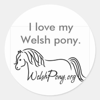 Sticker Rond Welsh Pony & Cob Society