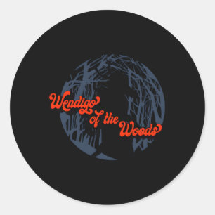 Sticker Rond Wendigo Des Bois