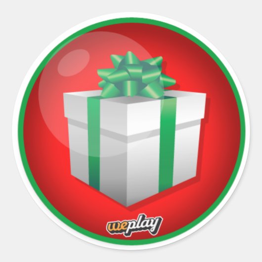 Sticker Rond Weplay Props Series 1 - Cadeau (Devant)