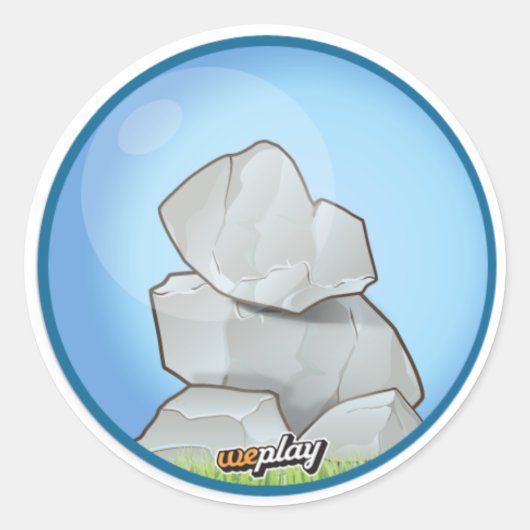 Sticker Rond Weplay Props Series 1 - Rock Solid (Devant)