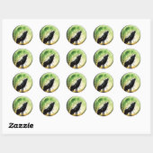 Sticker Rond Werewolf Howl (Feuille)