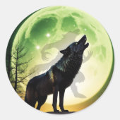 Sticker Rond Werewolf Howl (Devant)