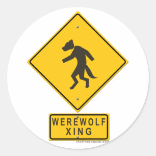 Sticker Rond Werewolf XING