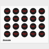 Sticker Rond Werewolves Rock (Feuille)