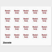 Sticker Rond Wesolych Swiat (Feuille)