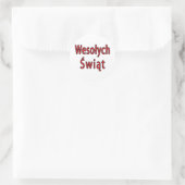 Sticker Rond Wesolych Swiat (Sac)