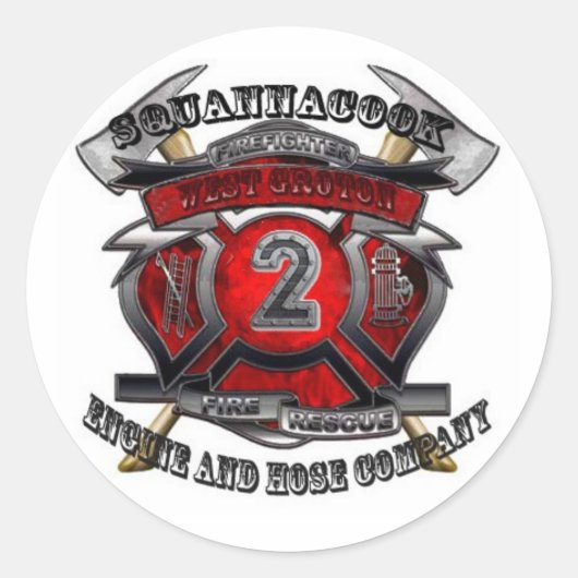 Sticker Rond West Groton Maltese (Devant)