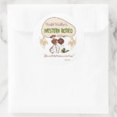 Sticker Rond "Western Rodeo" rétro (Sac)