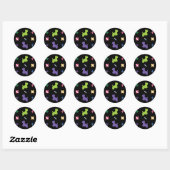 Sticker Rond Westie (Feuille)