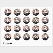 Sticker Rond Westie Terrier Merci (Feuille)