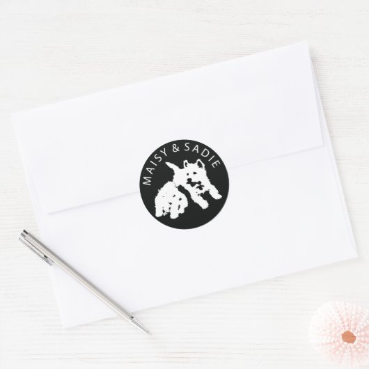 Sticker Rond Westies (Enveloppe)