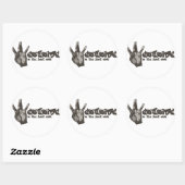 Sticker Rond Westside (Feuille)