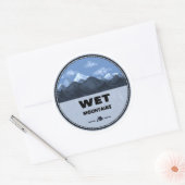 Sticker Rond Wet Mountains Colorado Camping (Enveloppe)