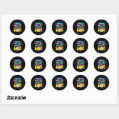 Sticker Rond What Can You With Just A Dot Art Gift  (Feuille)