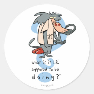 Sticker Rond What is it I.R. Supposed To Be Doing?™