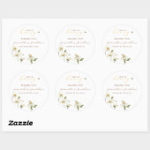 Sticker Rond What Will Baby Be Gender Reveal (Feuille)