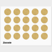 Sticker Rond What Will Baby Bee Golden Beige Team Boy (Feuille)