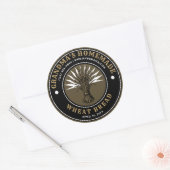 Sticker Rond Wheat Sheave Label Template (Enveloppe)
