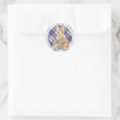 Sticker Rond Wheate Tartan (Sac)