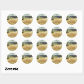 Sticker Rond Wheatfield par Auguste Renoir (Feuille)