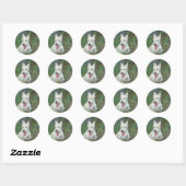 Sticker Rond Wheaton Scottish Terrier (Feuille)