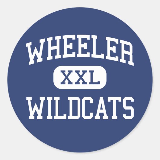 Sticker Rond Wheeler - Wildcats - High - Marietta Georgia (Devant)