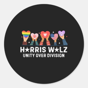 Sticker Rond Wheimer 2024 Unity Over Division Harris W 2024 1
