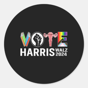 Sticker Rond Wheimer 2024 Vote Books Reproductive Rights Lgbt