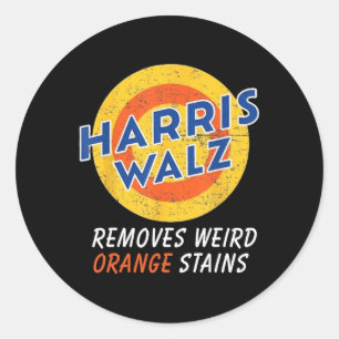 Sticker Rond Wheimer 2024 Waltz supprime Orange S bizarre