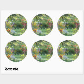 Sticker Rond Where Three Gardens (Feuille)