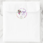 Sticker Rond Whimsical Fairy Magique Anniversaire Merci (Sac)