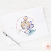 Sticker Rond Whimsical Magique Fairy Merci Anniversaire (Enveloppe)