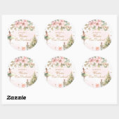 Sticker Rond Whimsical The Nutcracker Winter Onederland (Feuille)