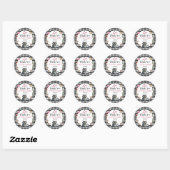 Sticker Rond Whimsical Wonderland Birthday Party (Feuille)