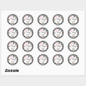 Sticker Rond Whimsical Wonderland Birthday Party (Feuille)