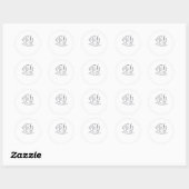 Sticker Rond Whimsigoth Nuages Lune Witchy Classic (Feuille)