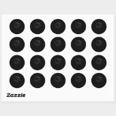 Sticker Rond Whimsigoth Starry Night Moon Witchy Classic (Feuille)