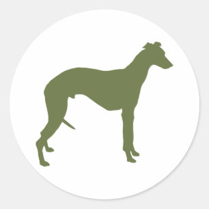 Sticker Rond Whippet