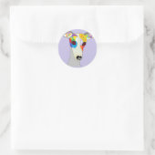STICKER ROND WHIPPET (Sac)
