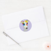 STICKER ROND WHIPPET (Enveloppe)