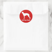 Sticker Rond Whippet ♥ ペ (Sac)