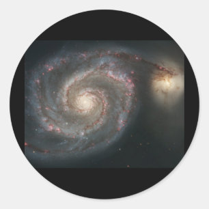 Sticker Rond Whirlpool Galaxy (M51)