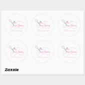 Sticker Rond Whisk Cupcakes Swirl boulangerie maison (Feuille)