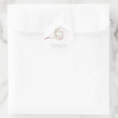 Sticker Rond Whisk Parties scintillant Sparkle Bakery Chef Rose (Sac)