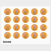 Sticker Rond Whisk Taker Pig - Drôle Chef Design (Feuille)