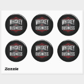 Sticker rond Whiskey Business Classic (Feuille)