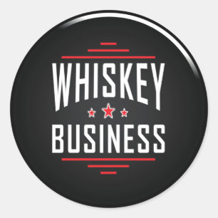 Sticker rond Whiskey Business Classic