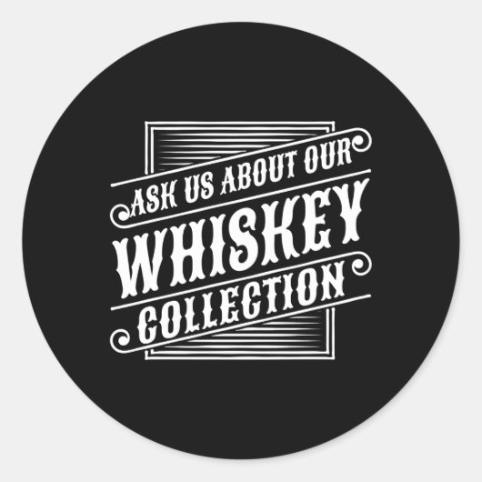 Sticker Rond Whiskey irlandais Singlemalt Malt Single Scotch Wh (Devant)