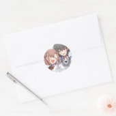 Sticker Rond Whisper me a Love Song | Sasakoi | Yuri Manga (Enveloppe)