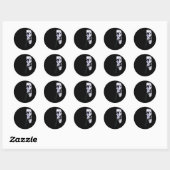 Sticker Rond Whispering Bones (Feuille)